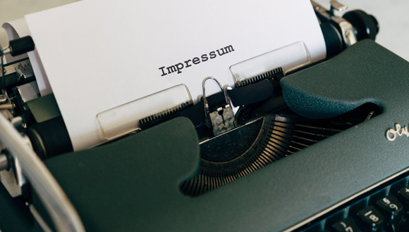Schreibmaschine Impressum